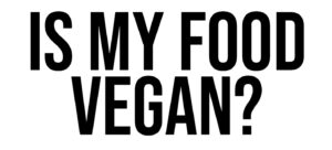 Is my food vegan