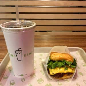 15 Best Vegan Drinks at Shake Shack - burger and drink